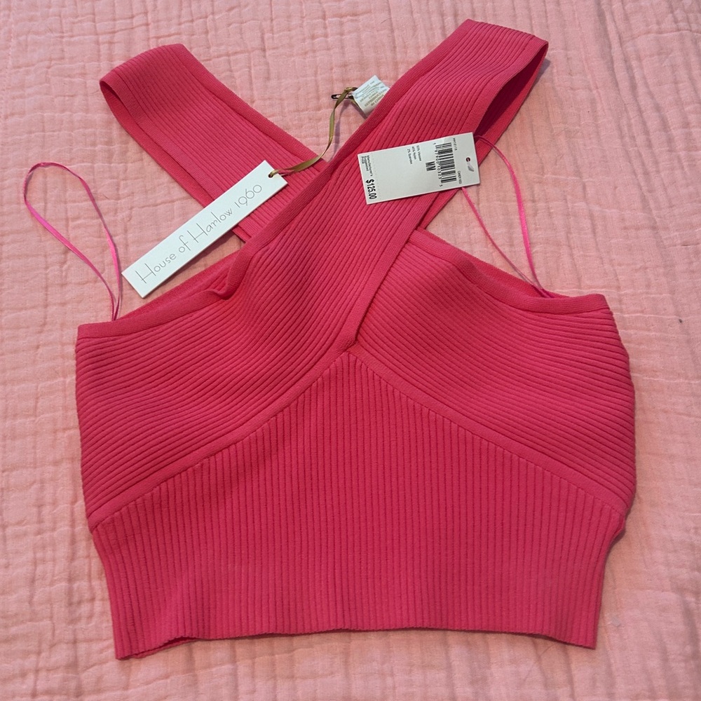 NWT house of Harlow cross neck top